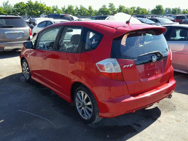 JHMGE8H55CC008871 - 2012 HONDA FIT SPORT RED photo 3