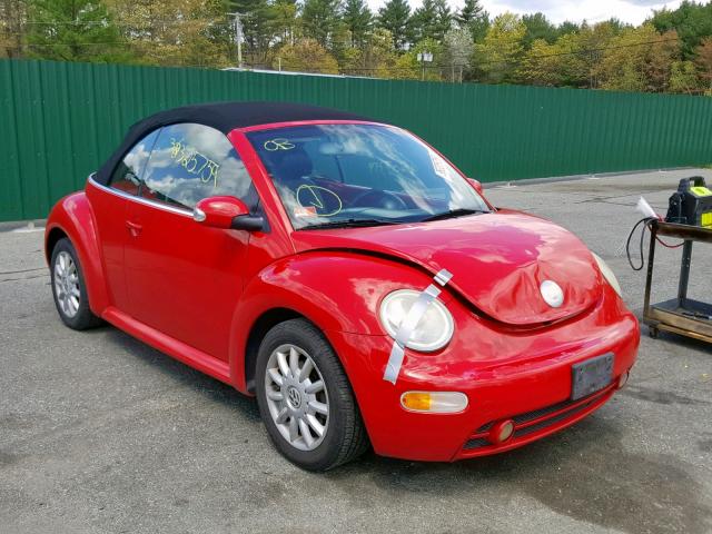 3VWCM31Y55M366142 - 2005 VOLKSWAGEN NEW BEETLE Rot Foto 1