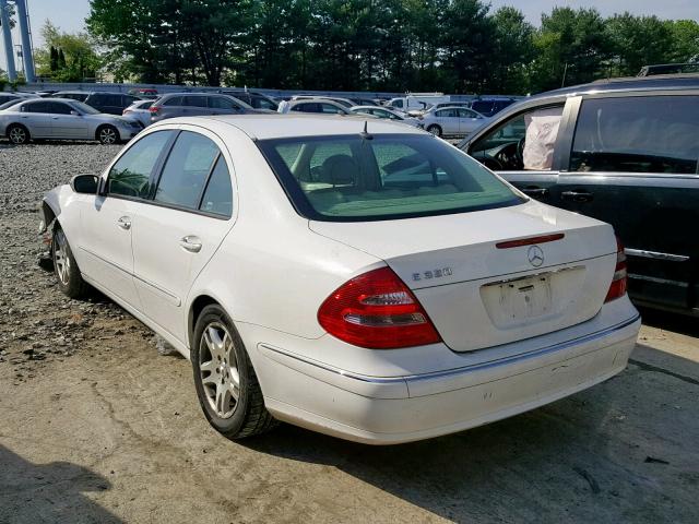 WDBUF65J24A395091 - 2004 MERCEDES-BENZ E 320 WHITE photo 3