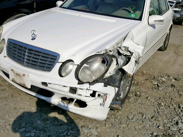 WDBUF65J24A395091 - 2004 MERCEDES-BENZ E 320 WHITE photo 9