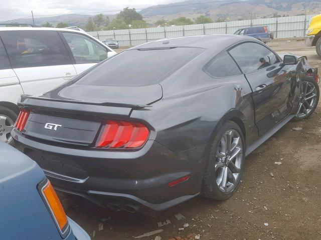 1FA6P8CF4J5181196 - 2018 FORD MUSTANG GT GRAY photo 4