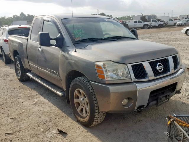 1N6BA06B47N206320 - 2007 NISSAN TITAN XE BROWN photo 1