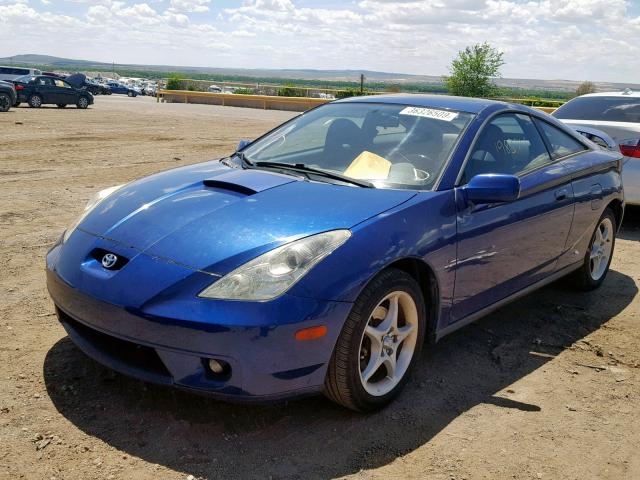 JTDDY38T7Y0034829 - 2000 TOYOTA CELICA GT- BLUE photo 2