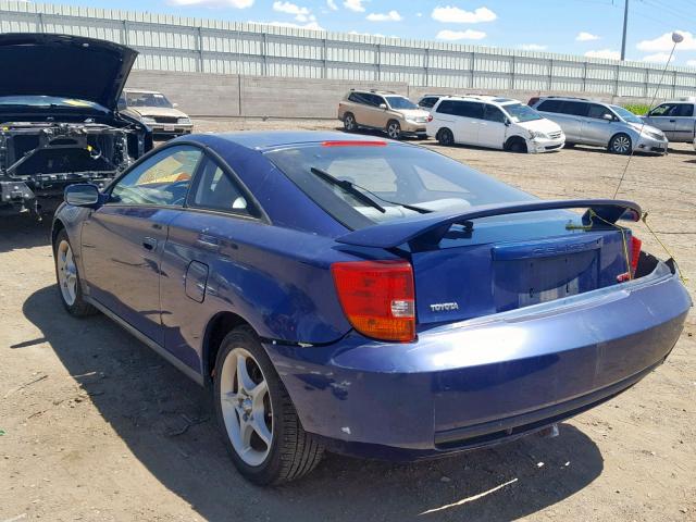 JTDDY38T7Y0034829 - 2000 TOYOTA CELICA GT- BLUE photo 3