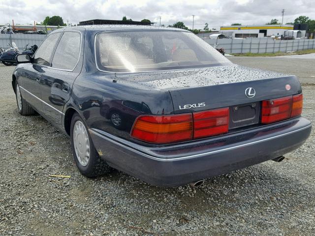 JT8UF11E8L0046663 - 1990 LEXUS LS 400 GRAY photo 3