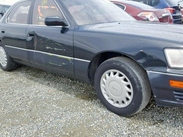 JT8UF11E8L0046663 - 1990 LEXUS LS 400 GRAY photo 9