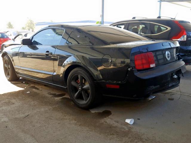 1ZVHT82H885166158 - 2008 FORD MUSTANG GT BLACK photo 3