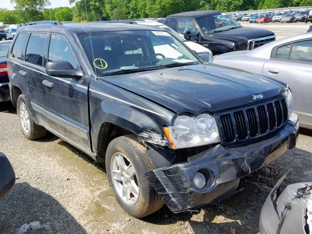 1J4GR48K75C514588 - 2005 JEEP GRAND CHER BLACK photo 1