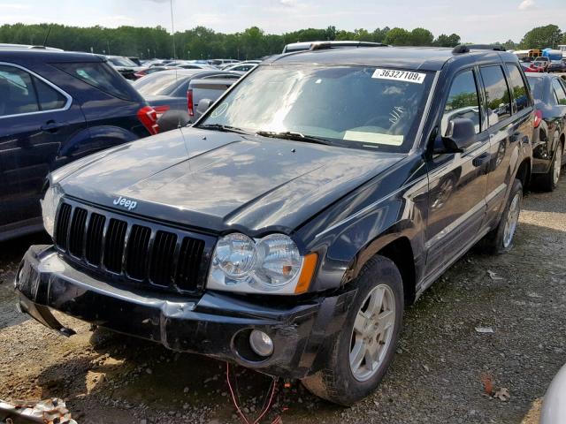 1J4GR48K75C514588 - 2005 JEEP GRAND CHER BLACK photo 2