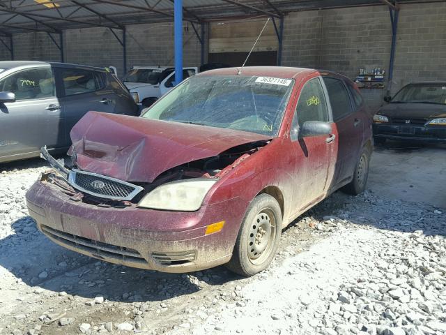 1FAFP37N87W130419 - 2007 FORD FOCUS ZX5 BURGUNDY photo 2