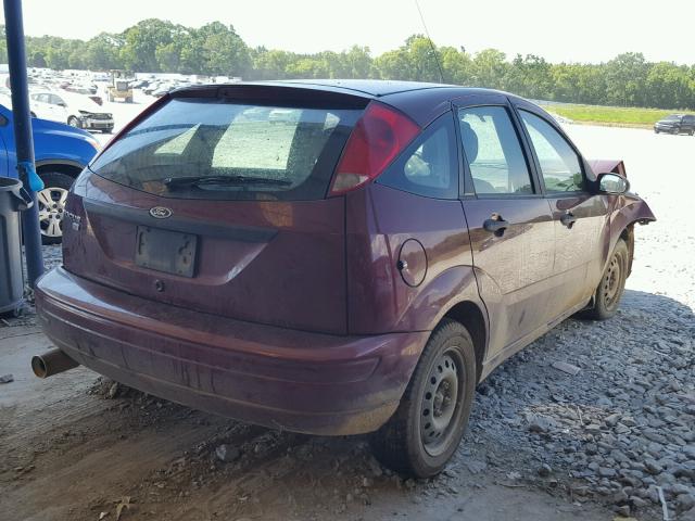 1FAFP37N87W130419 - 2007 FORD FOCUS ZX5 BURGUNDY photo 4