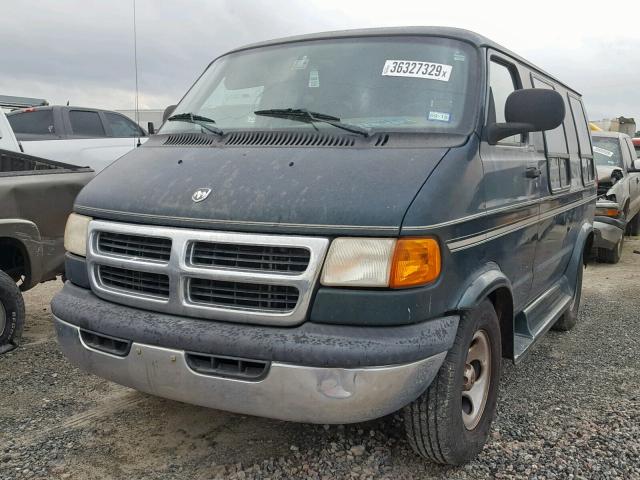 2D6WB11X33K502360 - 2003 DODGE RAM VAN B1 GREEN photo 2