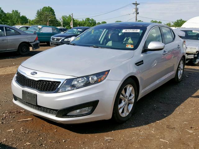 5XXGN4A79DG238775 - 2013 KIA OPTIMA EX SILVER photo 2