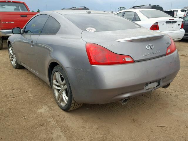 JNKCV64F49M651569 - 2009 INFINITI G37 SILVER photo 3