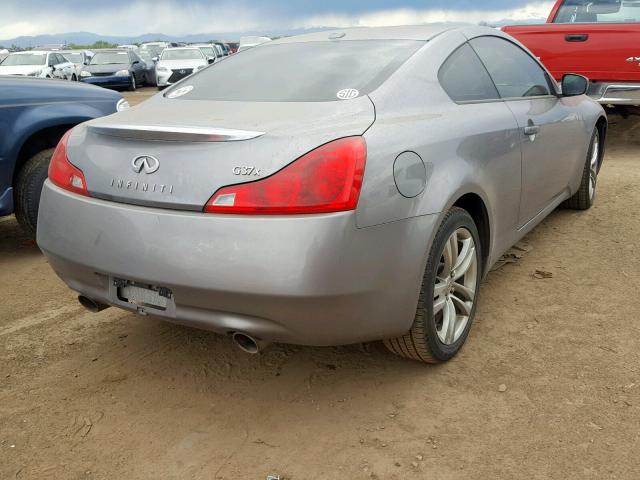 JNKCV64F49M651569 - 2009 INFINITI G37 SILVER photo 4