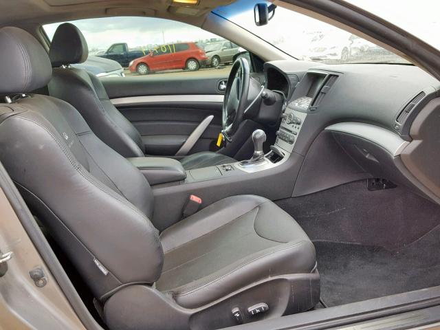 JNKCV64F49M651569 - 2009 INFINITI G37 SILVER photo 5