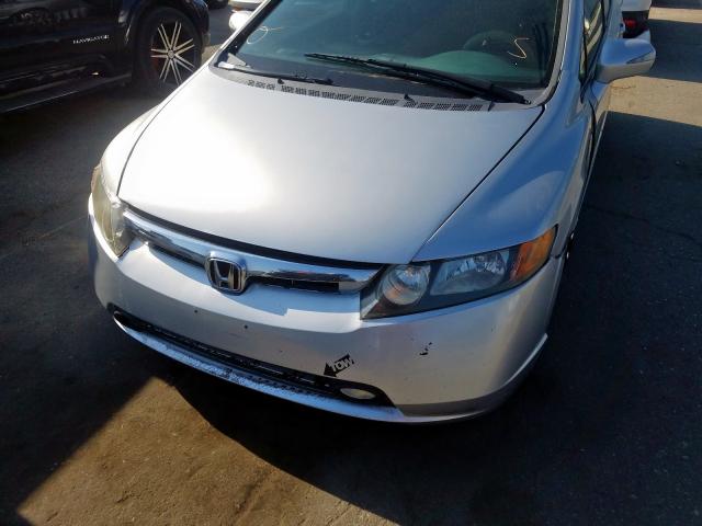 JHMFA36206S027812 - 2006 HONDA CIVIC HYBRID  photo 9