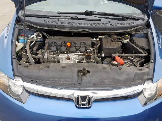 2HGFA16938H532550 - 2008 HONDA CIVIC EXL BLUE photo 7