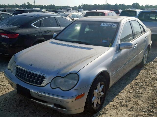 WDBRF64J93F381696 - 2003 MERCEDES-BENZ C 320 SILVER photo 2