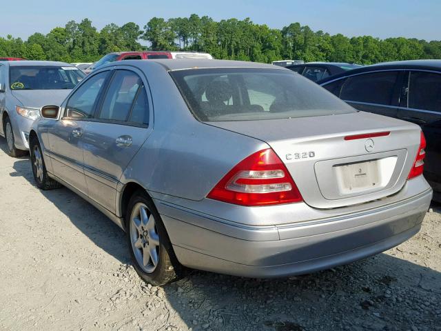 WDBRF64J93F381696 - 2003 MERCEDES-BENZ C 320 SILVER photo 3