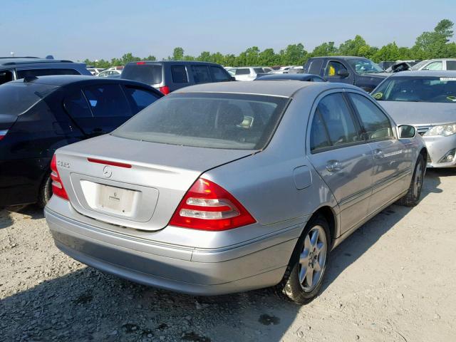 WDBRF64J93F381696 - 2003 MERCEDES-BENZ C 320 SILVER photo 4