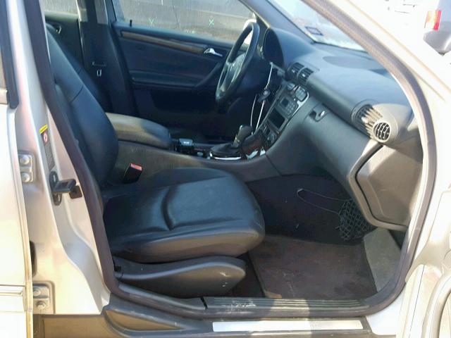 WDBRF64J93F381696 - 2003 MERCEDES-BENZ C 320 SILVER photo 5