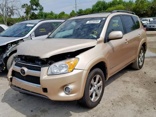 2T3YF4DV3BW105502 - 2011 TOYOTA RAV4 LIMIT GOLD photo 2