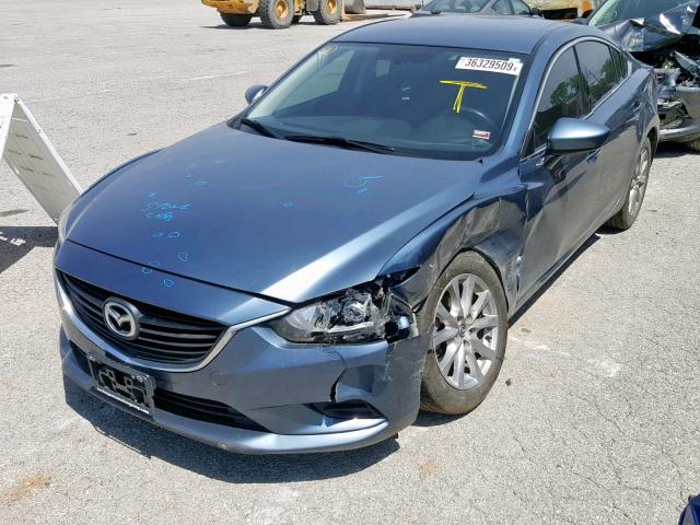 JM1GJ1U55F1179761 - 2015 MAZDA 6 SPORT BLUE photo 2