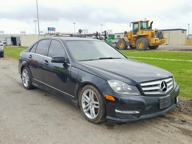 WDDGF4HB0DR263137 - 2013 MERCEDES-BENZ C 250 BLACK photo 1