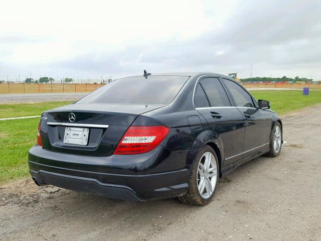 WDDGF4HB0DR263137 - 2013 MERCEDES-BENZ C 250 BLACK photo 4