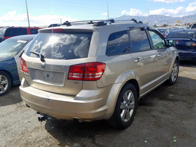 3D4GG67V39T212277 - 2009 DODGE JOURNEY R/ GOLD photo 4