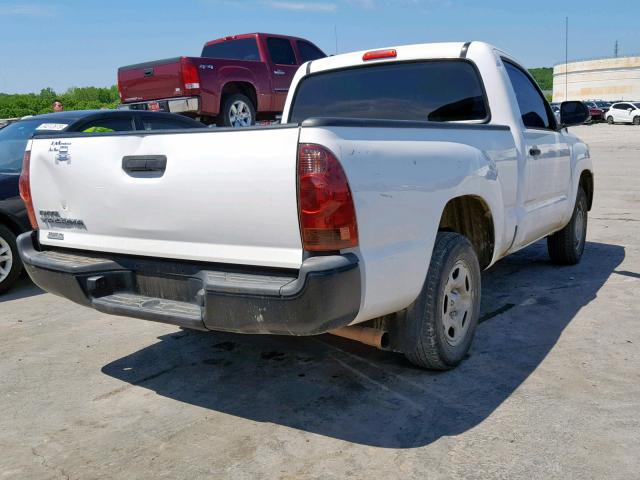 5TFNX4CN6EX040422 - 2014 TOYOTA TACOMA WHITE photo 4