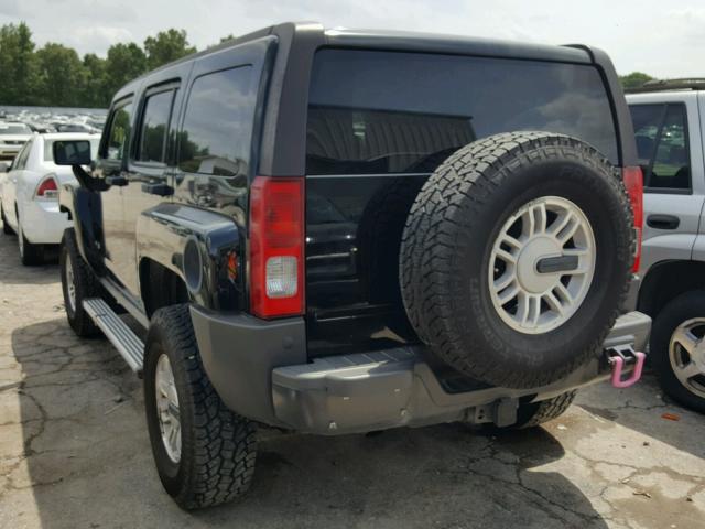 5GTDN136068143400 - 2006 HUMMER H3 BLACK photo 3