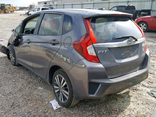 3HGGK5H86FM750901 - 2015 HONDA FIT EX GRAY photo 3