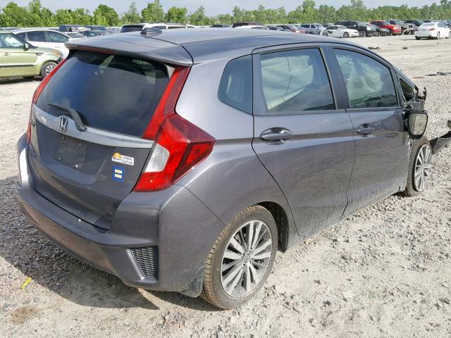 3HGGK5H86FM750901 - 2015 HONDA FIT EX GRAY photo 4