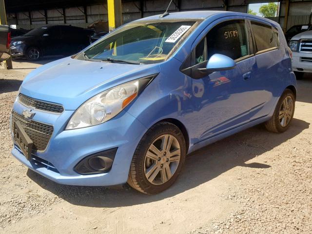 KL8CD6S93DC550290 - 2013 CHEVROLET SPARK 1LT BLUE photo 2