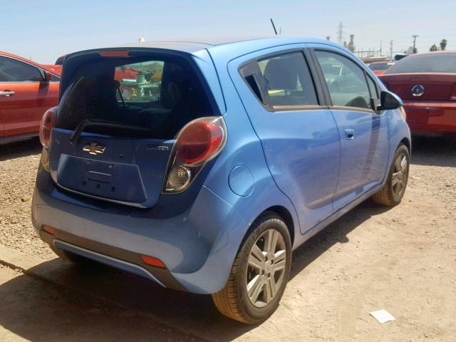 KL8CD6S93DC550290 - 2013 CHEVROLET SPARK 1LT BLUE photo 4