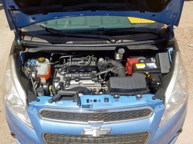 KL8CD6S93DC550290 - 2013 CHEVROLET SPARK 1LT BLUE photo 7