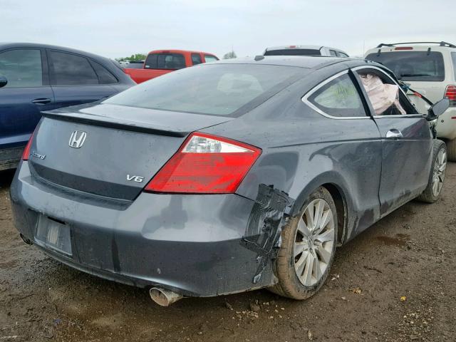 1HGCS2B80AA002821 - 2010 HONDA ACCORD EXL GRAY photo 4