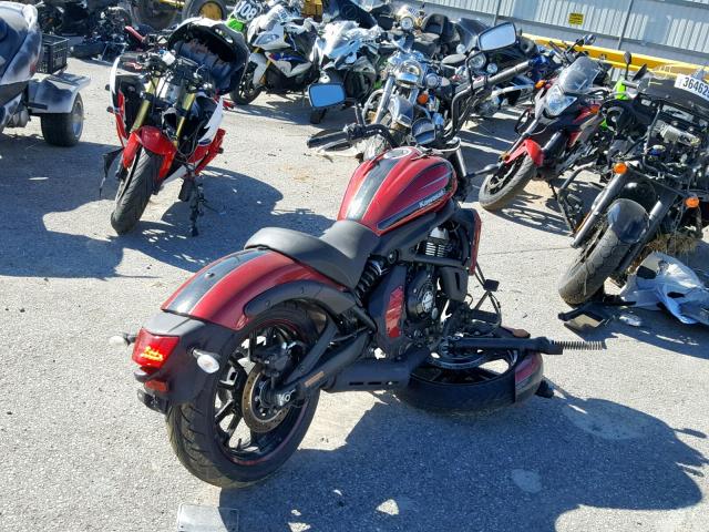 JKAENED14HDA04710 - 2017 KAWASAKI EN650 D MAROON photo 4