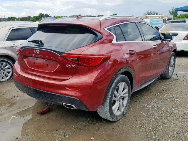 SJKCH5CP1JA043847 - 2018 INFINITI QX30 BASE RED photo 4