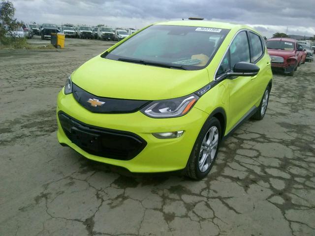 1G1FY6S06K4103401 - 2019 CHEVROLET BOLT EV LT GREEN photo 2