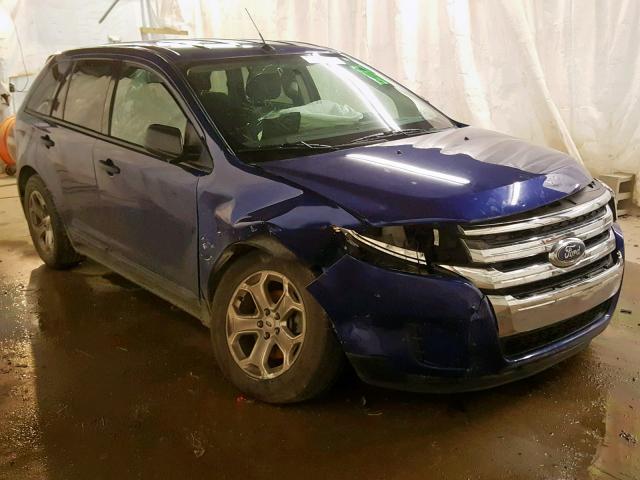 2FMDK3G90EBA96098 - 2014 FORD EDGE SE BLUE photo 1