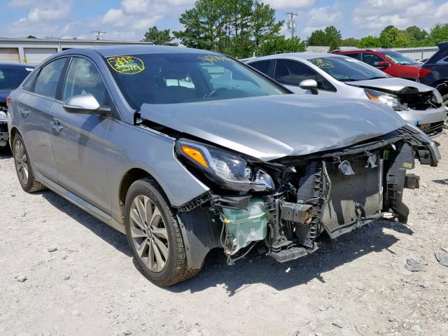 5NPE34AF1FH109635 - 2015 HYUNDAI SONATA SPO SILVER photo 1