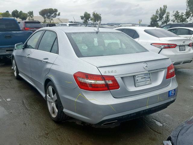 WDDHF5GB7BA411260 - 2011 MERCEDES-BENZ E 350 SILVER photo 3