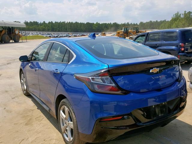 1G1RA6S5XHU157158 - 2017 CHEVROLET VOLT LT BLUE photo 3