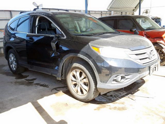 5J6RM4H71EL103352 - 2014 HONDA CR-V EXL BLACK photo 1