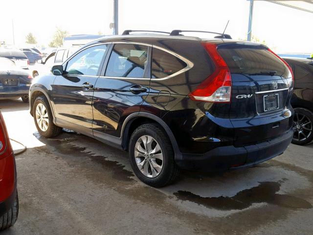 5J6RM4H71EL103352 - 2014 HONDA CR-V EXL BLACK photo 3