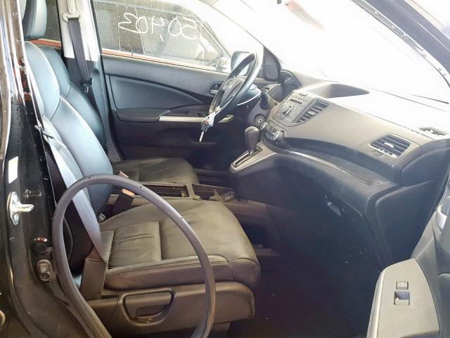 5J6RM4H71EL103352 - 2014 HONDA CR-V EXL BLACK photo 5