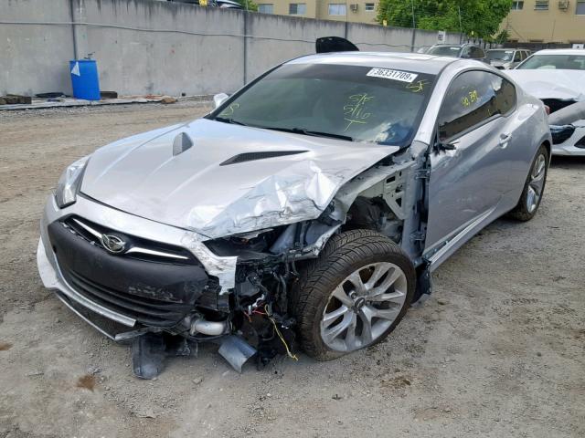 KMHHT6KD4DU080006 - 2013 HYUNDAI GENESIS CO SILVER photo 2